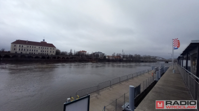 Bardzo wysoki poziom wody na Odrze w Głogowie