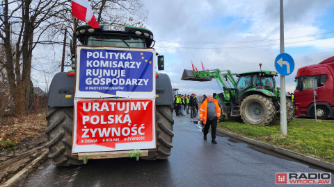 Rolnicy znów protestowali na dolnośląskich trasach  - 12