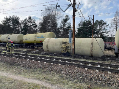 Przywr&oacute;cono ruch po wykolejeniu cystern w Grabownie Wielkim
