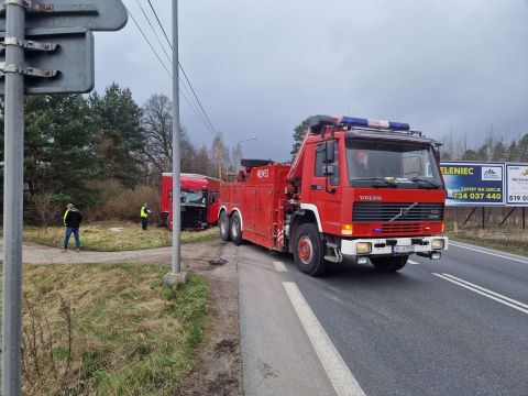 Kolizja i utrudnienia na DK8 - 1
