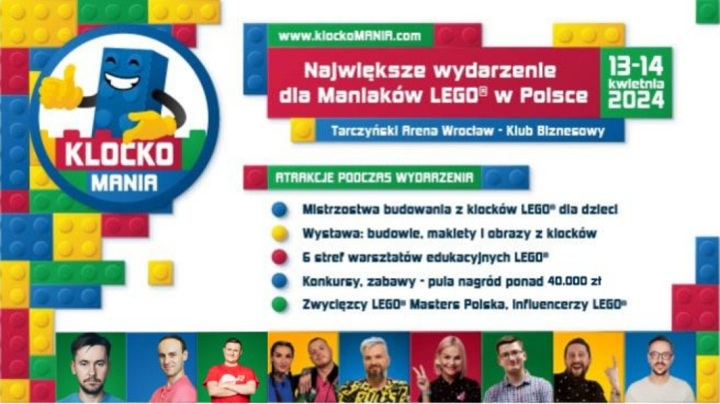 13-14 Kwietnia 2024 Największe wydarzenie dla fanów klocków LEGO® - fot: materiały prasowe