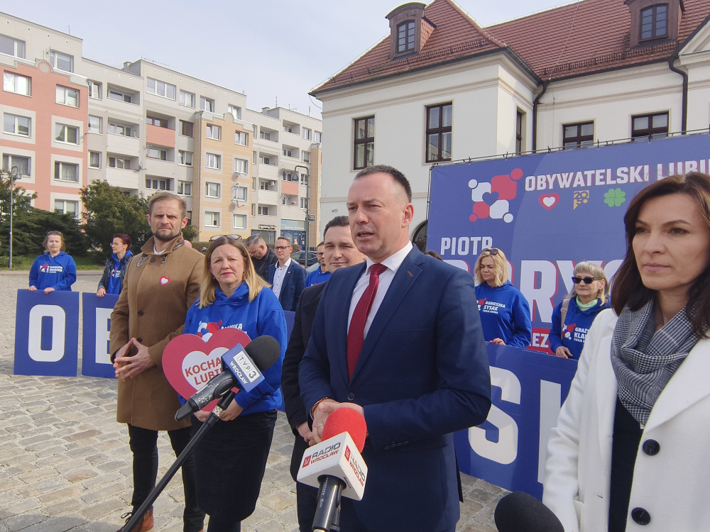 Piotr Borys zaprasza do debaty swojego kontrkandydata na prezydenta Lubina - fot. Karolina Bieniek
