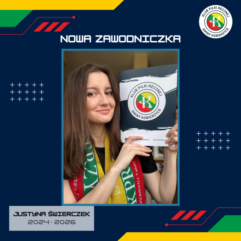 Justyna Świerczek wzmocni KPR Gminy Kobierzyce - fot. mat. prasowe KPR Gminy Kobierzyce