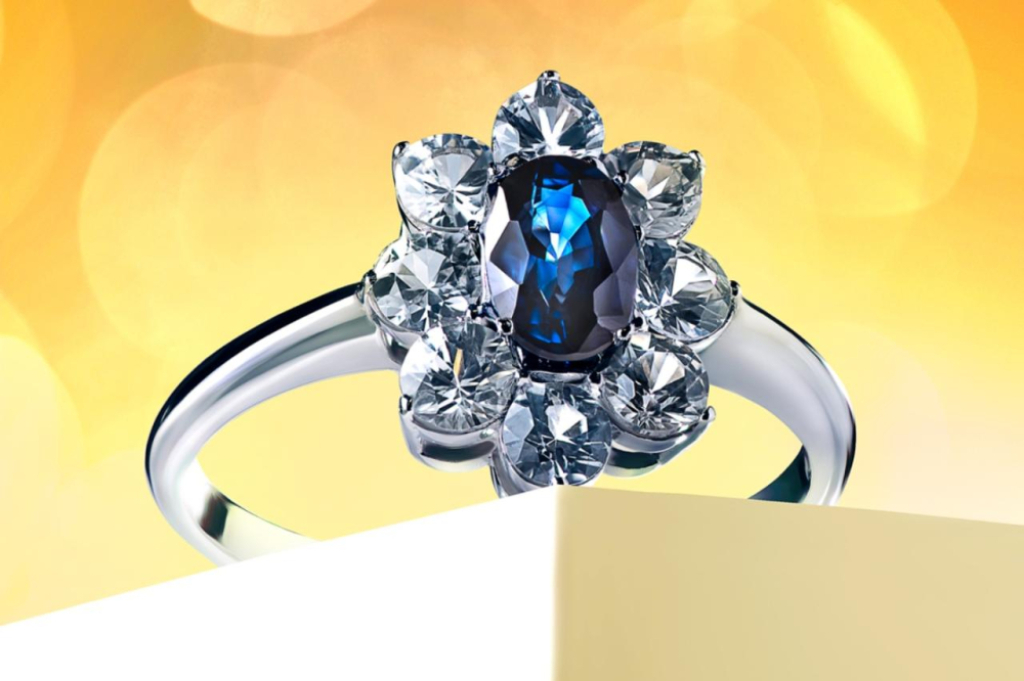 Co oznacza pierścionek zaręczynowy z niebieskim oczkiem? Poznaj symbolikę niebieskich kamieni