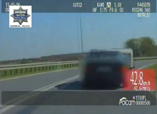 Pościg na krajowej 8 (Wideo) -