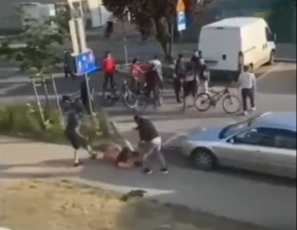 Brutalna bójka koło Wrocławia - fot. zrzut ekranu / X.com