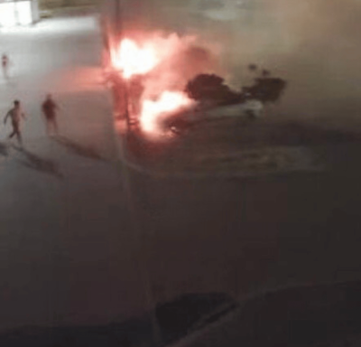 Pożar 4 samochodów w Siechnicach - pokłosie "głośnej" bójki?