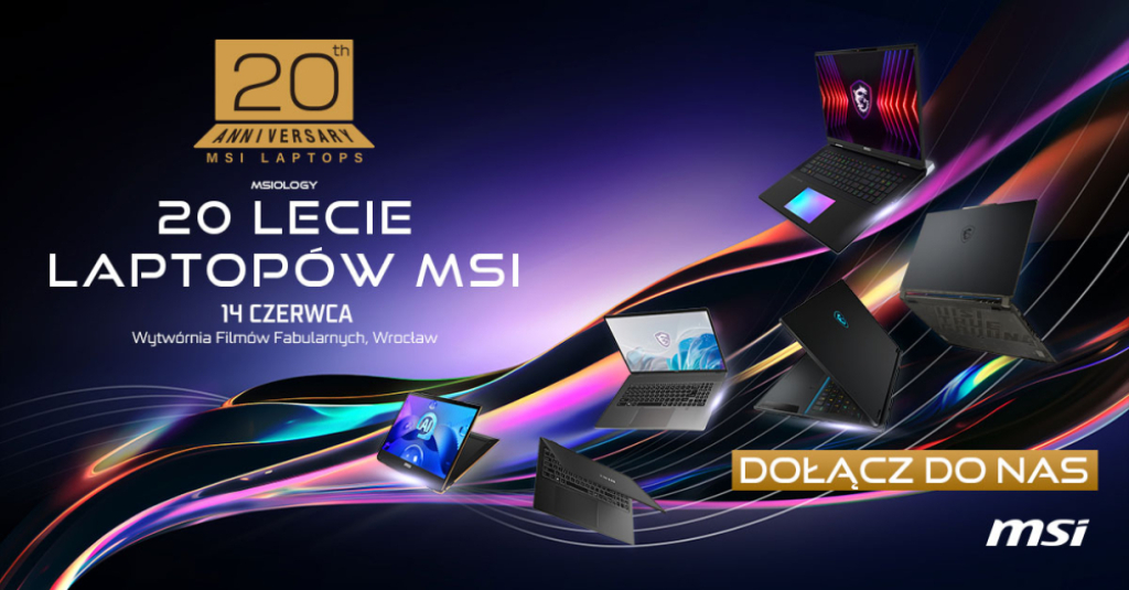 20-lecie laptopów MSI - fot. mat. prasowe