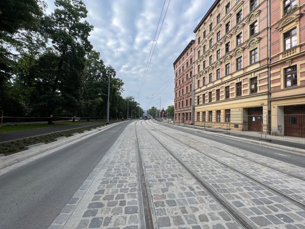 Ulica Pomorska we Wrocławiu znów przejezdna - fot. Inwestycje we Wrocławiu / Facebook