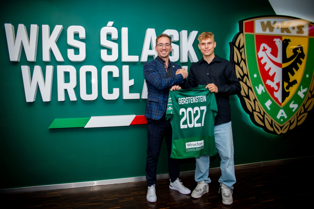 Łukasz Gerstenstein przedłużył kontrakt ze Śląskiem - fot. slaskwroclaw.pl