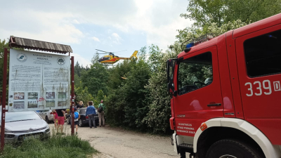 Wypadek na szlaku prowadzącym na Ślężę