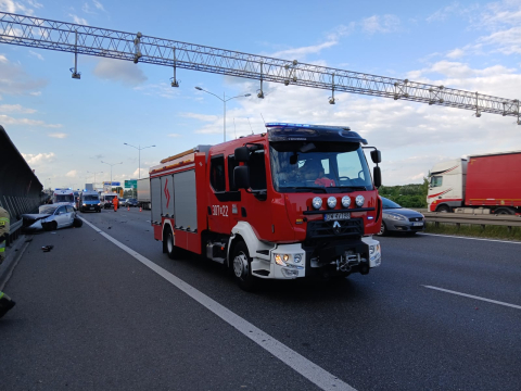 AOW znów stoi - tym razem powodem wypadek - 1