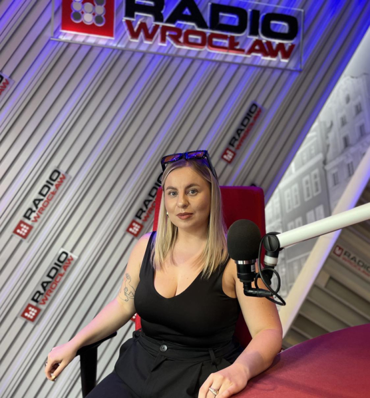 Chorwacja w utworze "Blask" od Angie [WYWIAD] - Angie w studiu Radia Wrocław [fot. Anita Janczak]