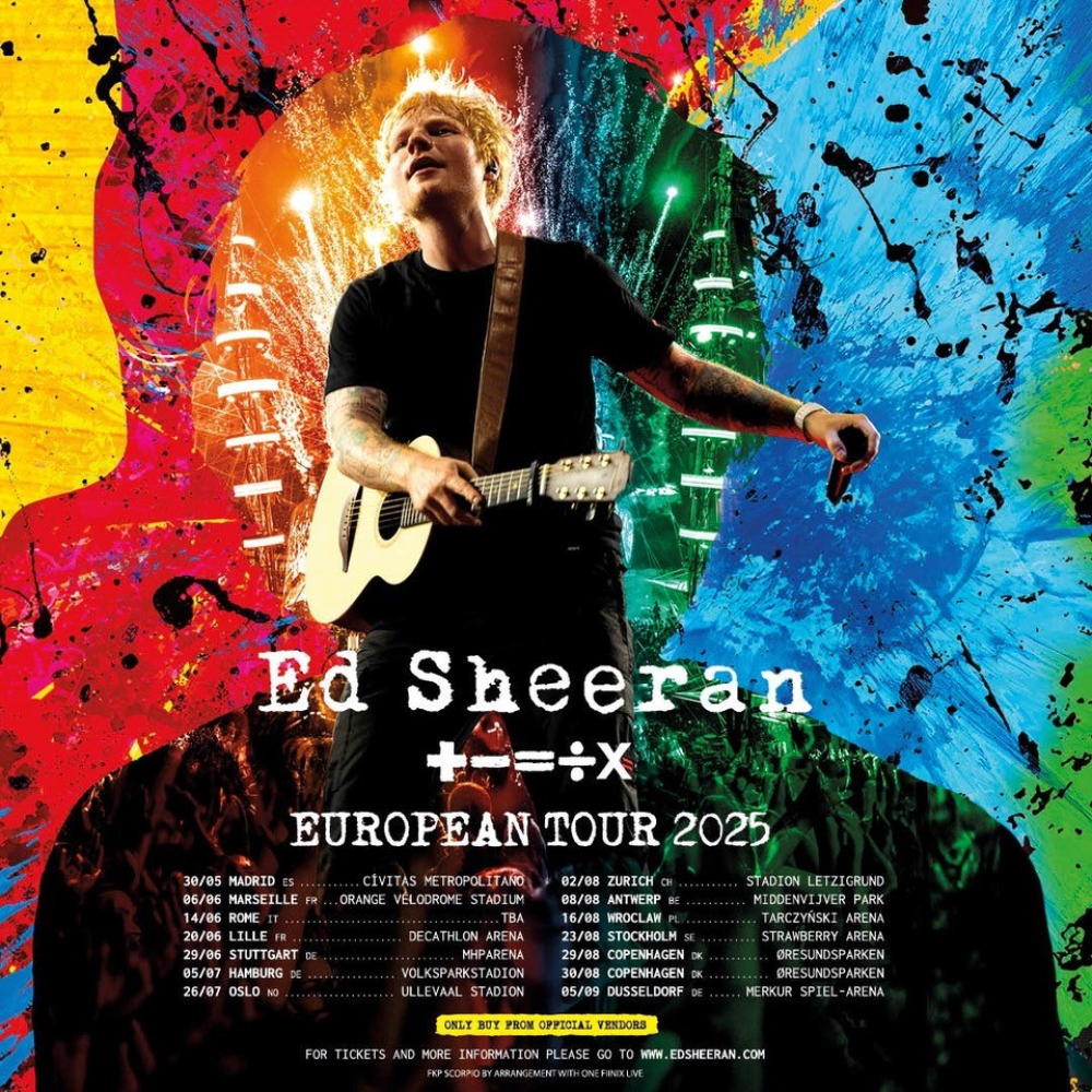 Ed Sheeran zagra we Wrocławiu - fot. mat. prasowe