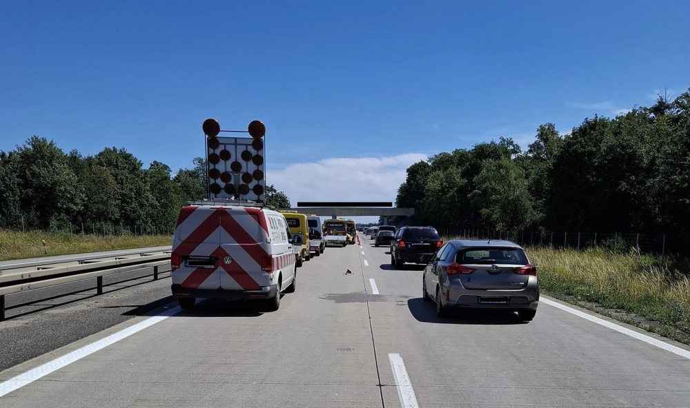 Sobotnie utrudnienia na A4 — kolejne zderzenie na autostradzie - fot. użyczone