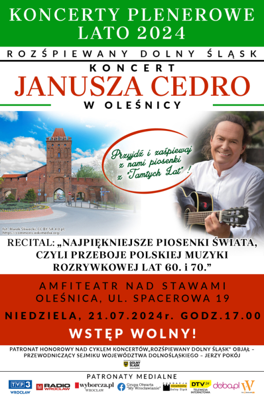 KONCERT JANUSZA CEDRO W OLEŚNICY! - fot. mat. prasowe