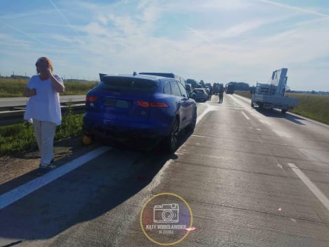 Karambol na autostradzie A4. Zderzenie sześciu samochodów - 5