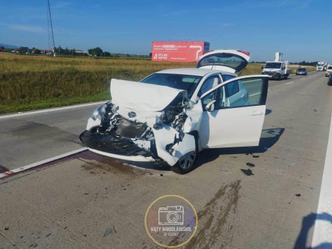 Karambol na autostradzie A4. Zderzenie sześciu samochodów - 7