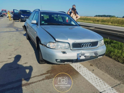 Karambol na autostradzie A4. Zderzenie sześciu samochodów - 8
