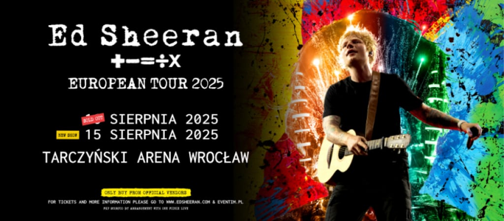 Ed Sheeran wystąpi we Wrocławiu nie raz, a dwa razy! - fot. mat. prasowe