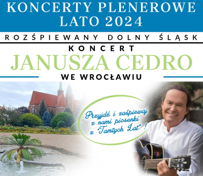 KONCERT JANUSZA CEDRO WE WROCŁAWIU!