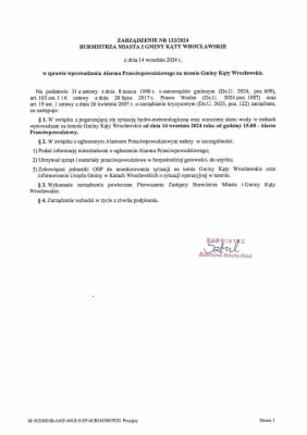 Kąty Wrocławskie: alarm przecipowodziowy - 6