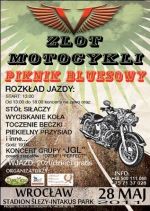 Zlot motocykli na stadionie Ślęzy -