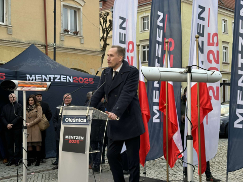 Sławomir Mentzen spotkał się z mieszkańcami Oleśnicy - 0