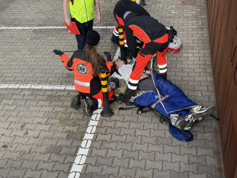 Pożar w laboratorium i ewakuacja rannych na Uniwersytecie Medycznym? Duże ćwiczenia służb we Wrocławiu [ZDJĘCIA] - 8