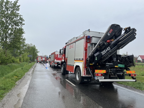 Uszkodzony gazociąg w okolicy Wrocławia. Ewakuacja i zamknięta droga [ZDJĘCIA] - 5