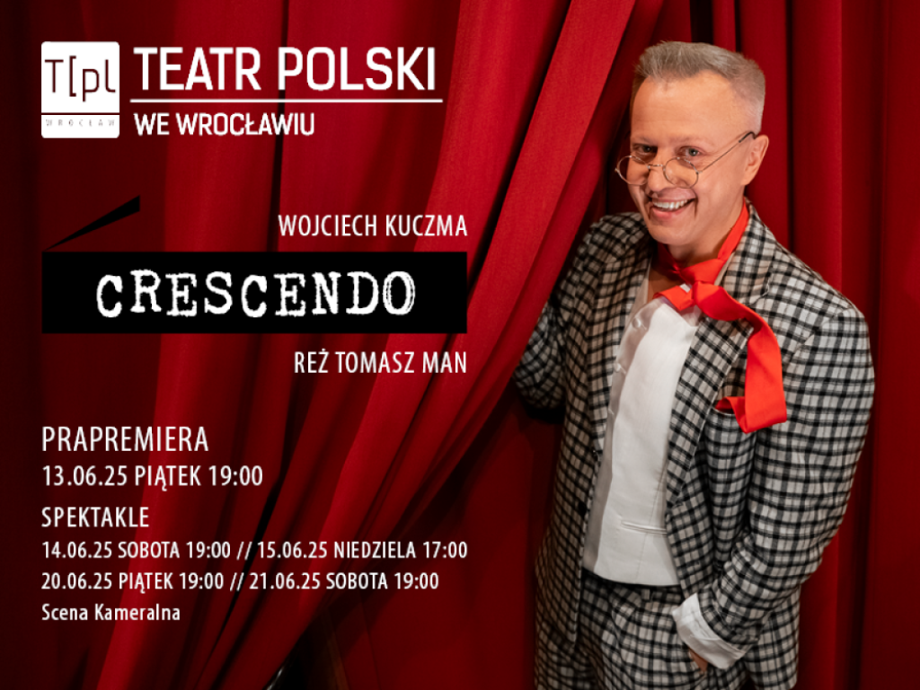 Wojciech Kuczma - Crescendo. Scena Kameralna w Teatrze Polskim we Wrocławiu - Fot: Organizator