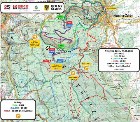 Urodzinowy tort w Polanicy-Zdroju. Bike Maraton nr 4 - 2