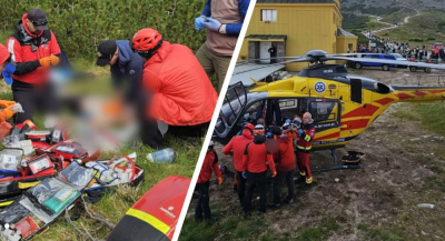 Ratownicy walczyli o życie biegacza. 850 os&oacute;b wystartowało w g&oacute;rskim ultramaratonie w Karkonoszach