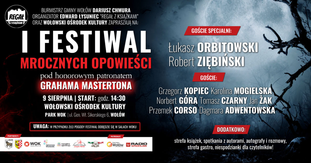 I Festiwal Mrocznych Opowieści – Czy Wołów stanie się dolnośląską stolicą literackiego mroku? - materiał prasowy