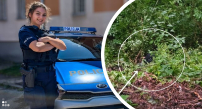 Spadł z kilkumetrowej skarpy. Żyje dzięki czujności kamiennog&oacute;rskich policjant&oacute;w