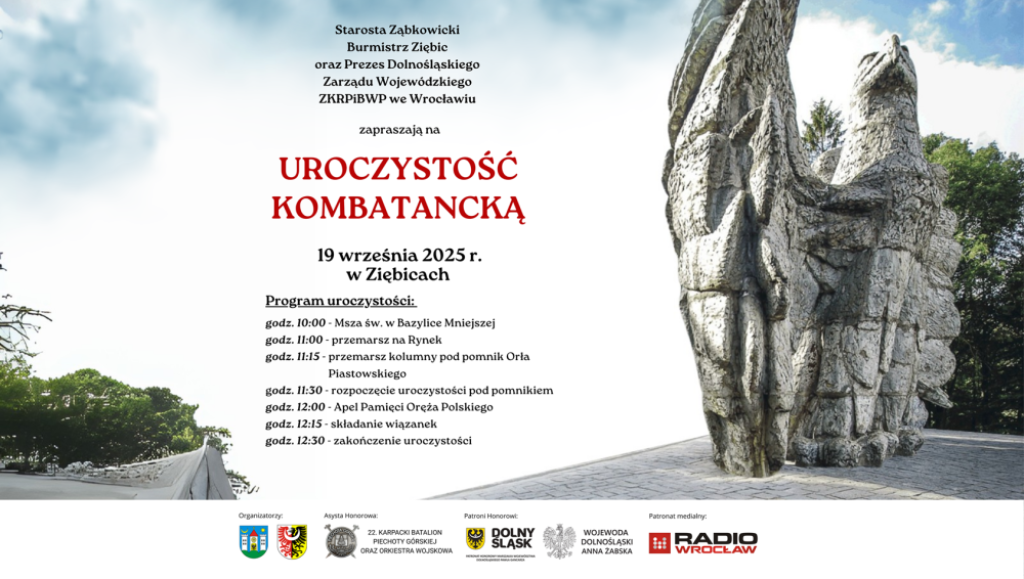 Uroczystość Kombatancka w Ziębicach, 19 września 2025 - materiał prasowy