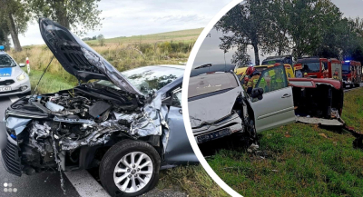 Czołowe zderzenia na DK 8 oraz DK 36. Poważne wypadki na drogach w regionie