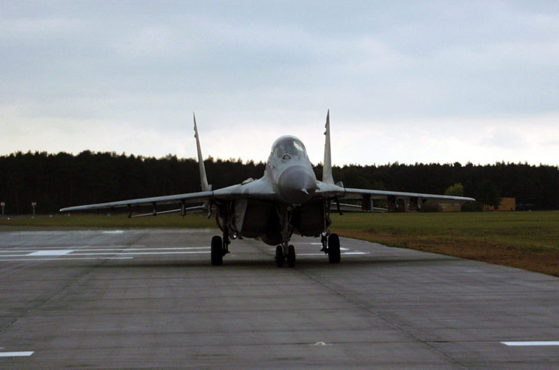 MIG-29 na Politechnice Wrocławskiej - Fot. Heavenly/Wikipedia
