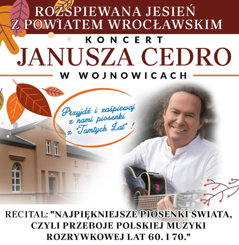 Koncert Janusza Cedro w Wojnowicach - materiał prasowy