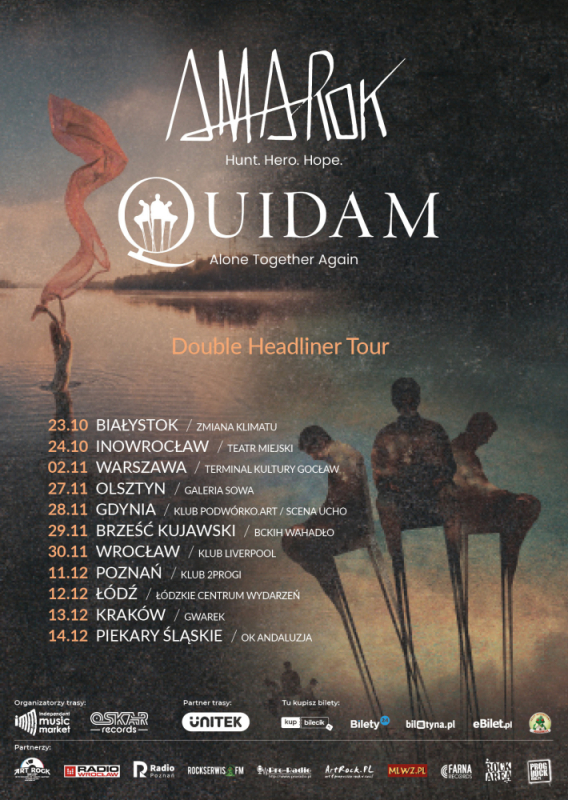AMAROK i QUIDAM na jednej scenie w ramach trasy DOUBLE HEADLINER TOUR 2025 - materiał prasowy