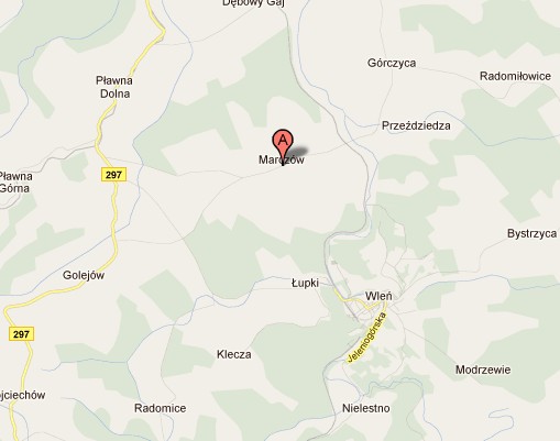 Niebezpiecznie w Marczowie - Fot. Google Maps