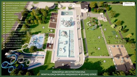 Nowe życie basenu w Jeleniej Górze. Zabytek zmieni się w prawdziwy park wodny [WIZUALIZACJE] - 0