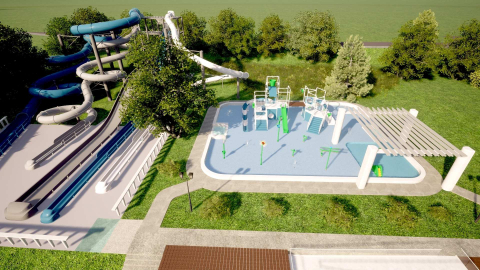 Nowe życie basenu w Jeleniej Górze. Zabytek zmieni się w prawdziwy park wodny [WIZUALIZACJE] - 1