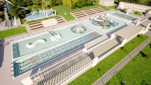 Nowe życie basenu w Jeleniej Górze. Zabytek zmieni się w prawdziwy park wodny [WIZUALIZACJE] - 4
