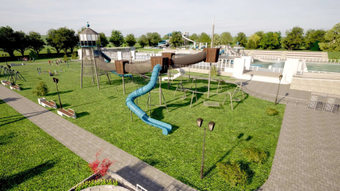Nowe życie basenu w Jeleniej Górze. Zabytek zmieni się w prawdziwy park wodny [WIZUALIZACJE] - 6