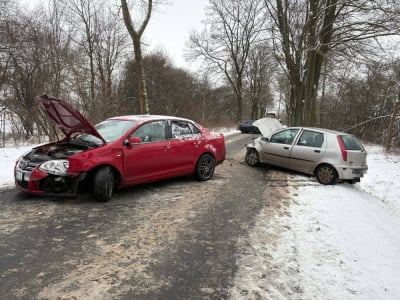 Groźny wypadek niedaleko Kamiennej G&oacute;ry. Jedna osoba została ranna [ZDJĘCIA]