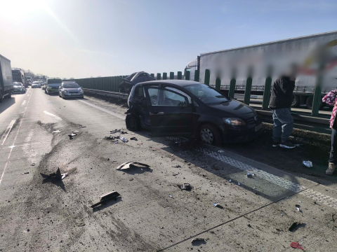 Karambol na autostradzie A4. Ogromne korki pod Wrocławiem [ZDJĘCIA] - 3