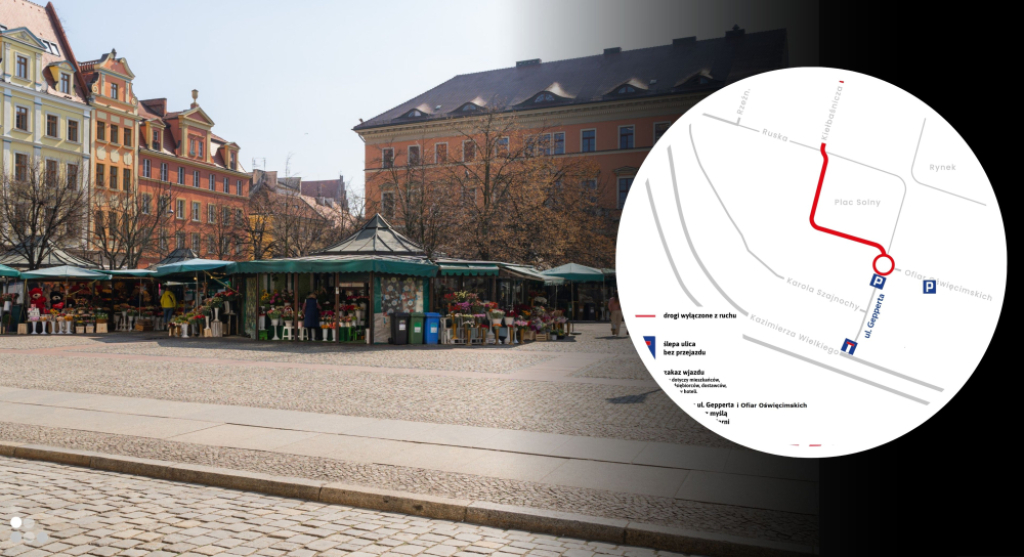 Zamykają Plac Solny dla samochodów i motocykli. Nowe zasady już od czwartku - Zamykają Plac Solny dla kierowców i motocykli. Nowe zasady już od czwartku.