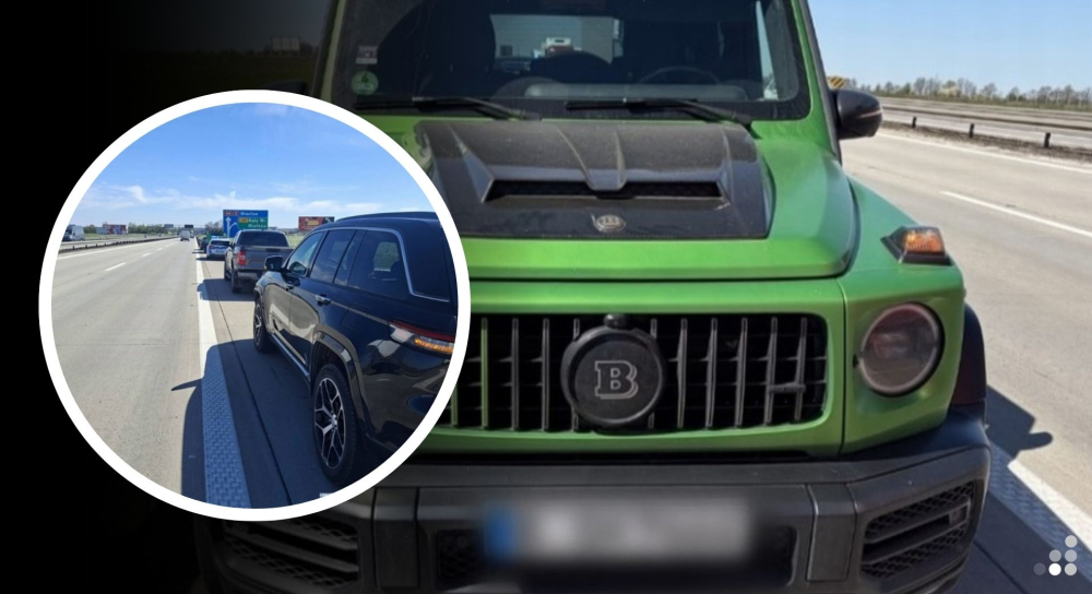 Pościg na A4 i porzucenie samochodu za ponad milion złotych. Kierowca uciekał na piechotę - Skradziony Mercedes odzyskany na A4. Podejrzany próbował uciekać pieszo.