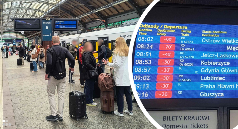 30 odwołanych pociągów i duże opóźnienia. Poważna awaria na kolei we Wrocławiu – Poważne utrudnienia na kolei.